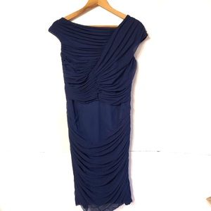 Tadashi Shoji Blue Fitted Dress